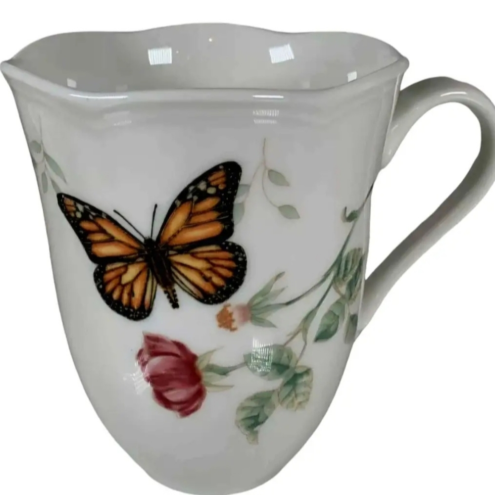 Lenox Monarch Butterfly set of 2 Mugs